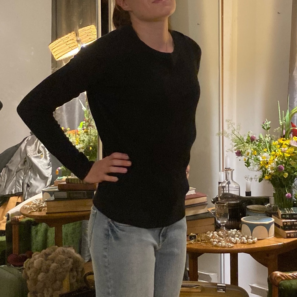 Gianni Feraud black coton cardigan